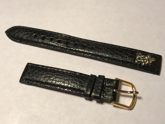 Lorus Mickey Mouse 14mm Black Leather Wrist Watch Strap - New