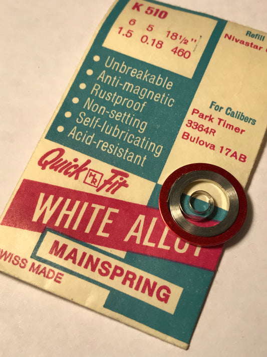 HR Quick Fit Mainspring K510 for Excelsior Park 3364R timer - Alloy