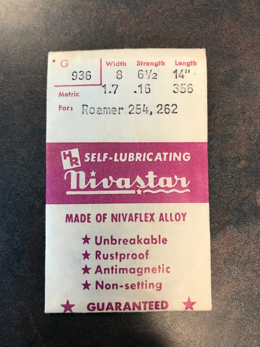 HR Nivastar Mainspring G936 for Roamer caliber 254 & 262 - Alloy