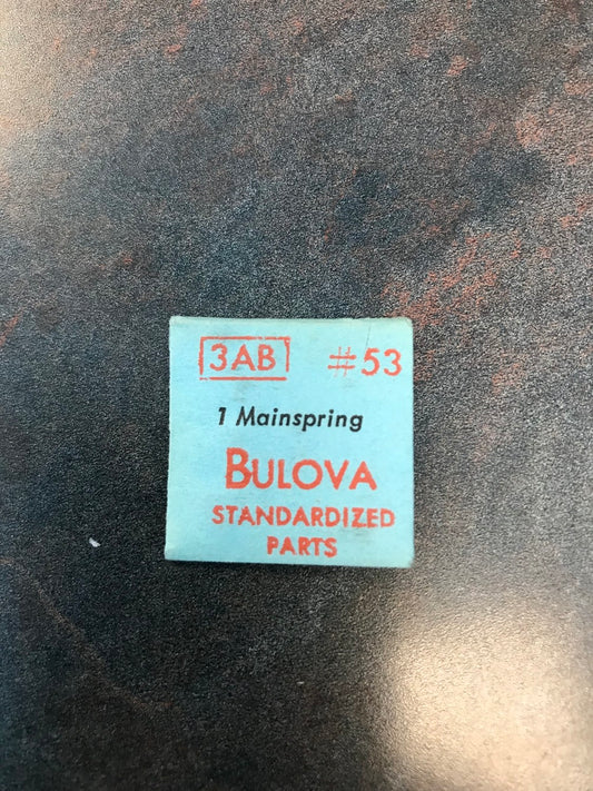 Bulova factory mainspring for caliber 3AB - steel