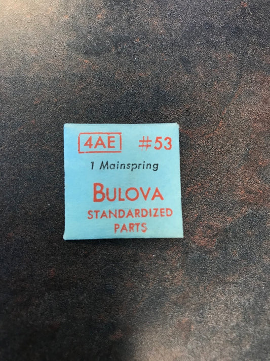 Bulova Factory Mainspring for caliber 4AE - Steel