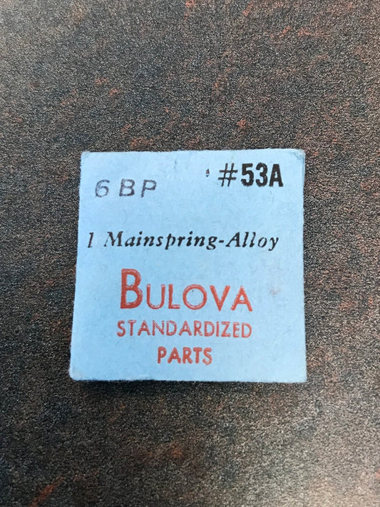 Bulova Factory Mainspring for caliber 6BP - Alloy
