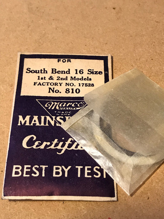 Marco Mainspring #810 for 16s South Bend No. 17528 - Steel