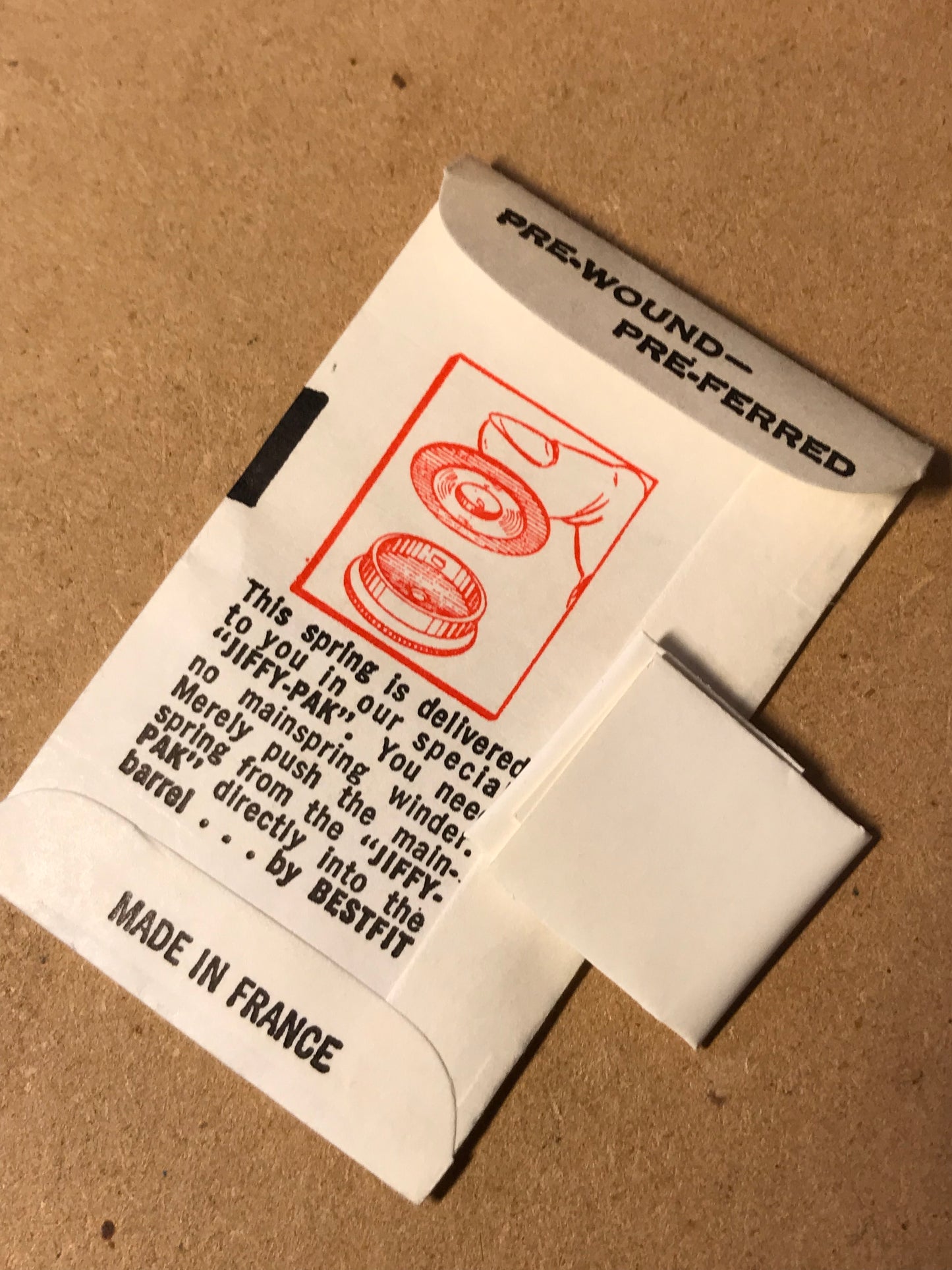 BESTFIT Mainspring 414C for Benrus AB, AZ, BL, Michel 382, Enicar 210, 680, Durowe 753, Helvetia 110 - Alloy