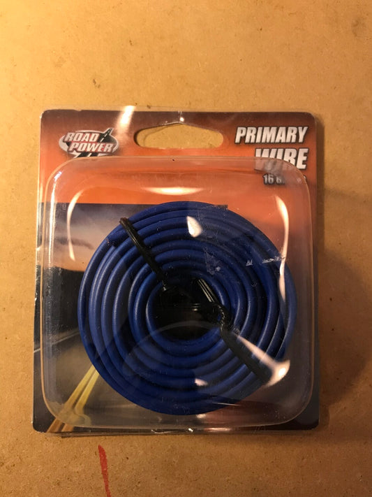 16 GA 24 Foot Primary Wire in BLUE by Coleman Cable - New in packaging