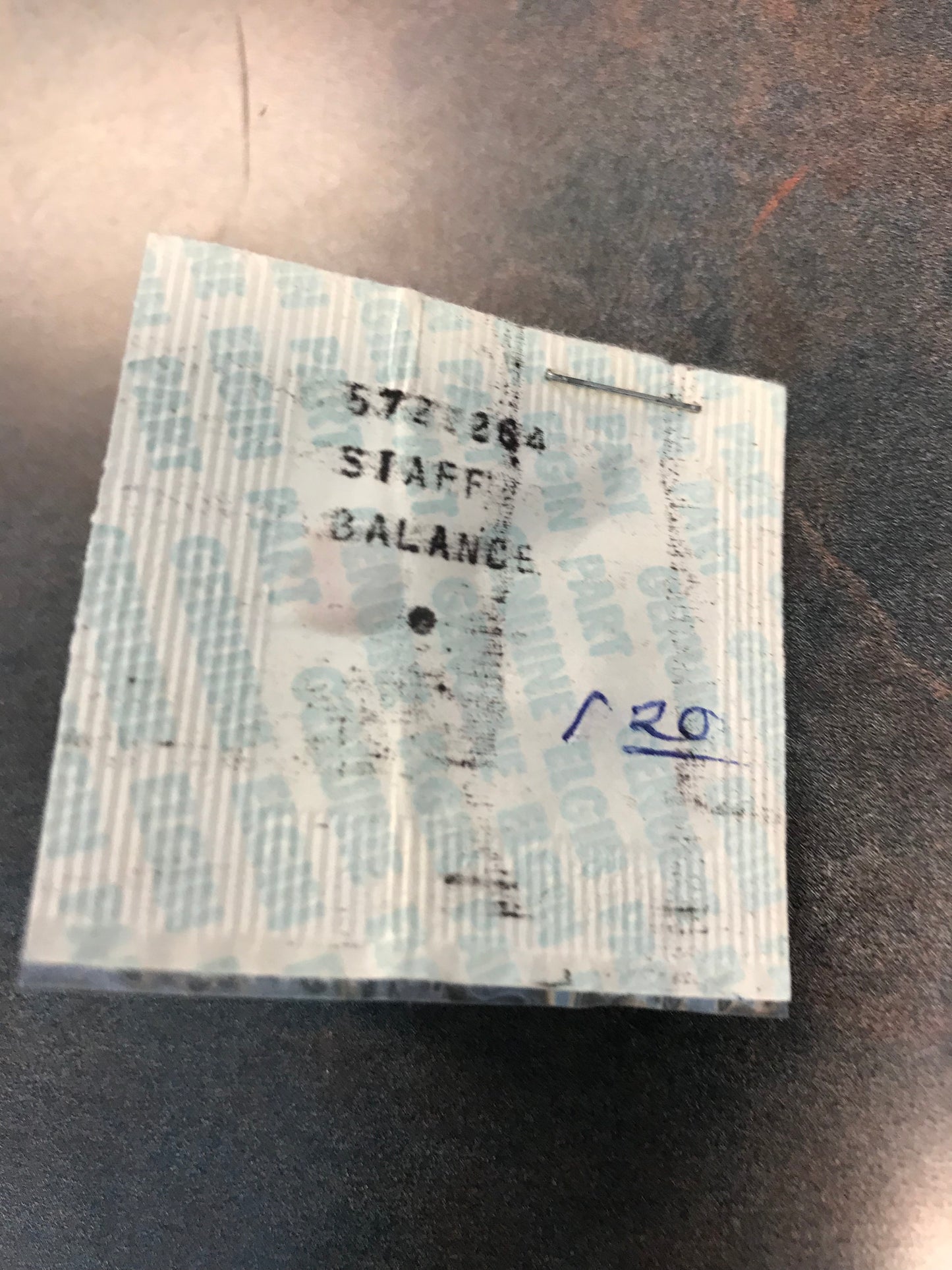 Elgin Factory Balance Staff for 16s Grade 572 & 575 - 616 No. 6167