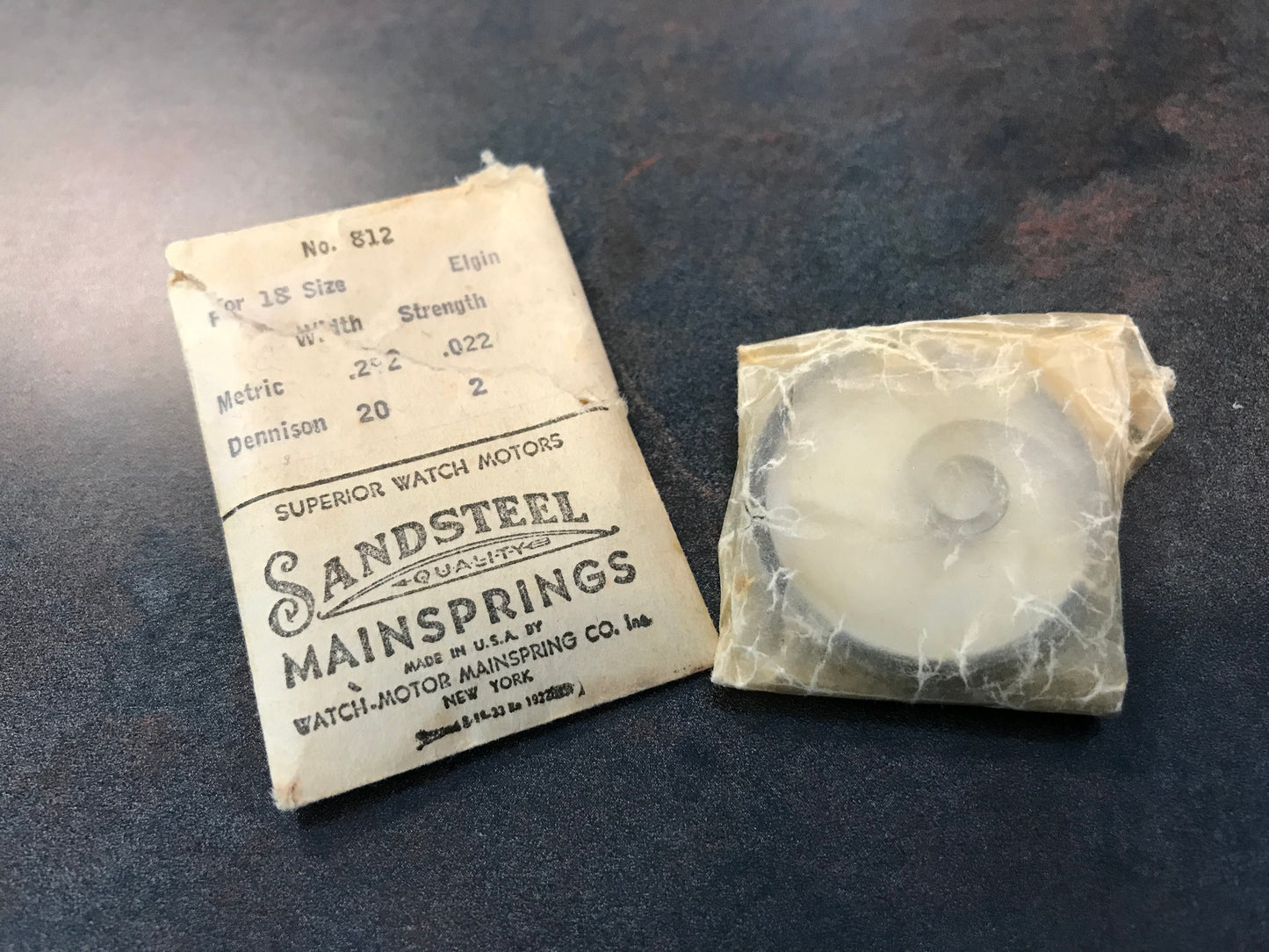 Sandsteel Mainspring for 18s Elgin No. 812 - Steel