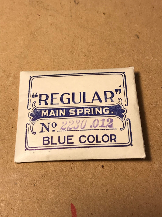 Eliassof Bros & Co. "Regular" Mainspring for Waltham 0s Factory No. 2230 - Steel