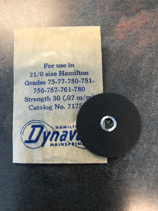 Hamilton Factory Dynavar Mainspring for 21/0s Hamilton No. 717572 - Alloy