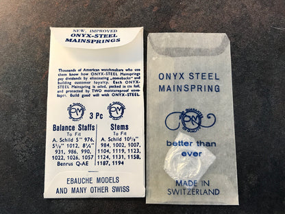 PM Mainspring for Tavannes caliber 052 - ONYX Steel