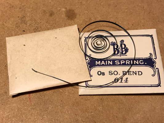 Bogle Brothers Mainspring for South Bend 0s No. 22528 - Steel