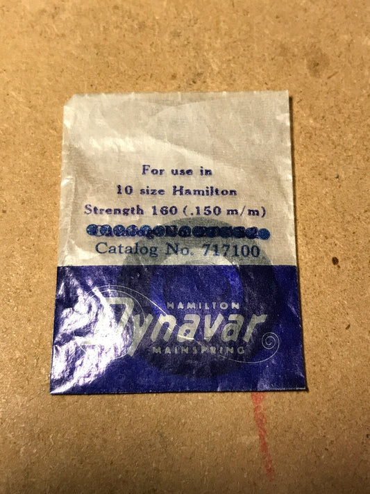 Hamilton Factory Dynavar Mainspring for 10s #717100 - Alloy