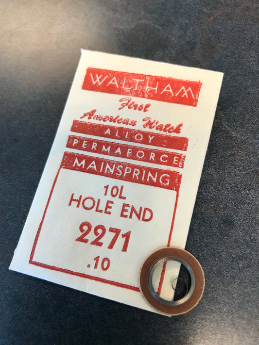 Waltham Factory Mainspring for 10 ligne Watches No. 2271 / 2229 - Alloy
