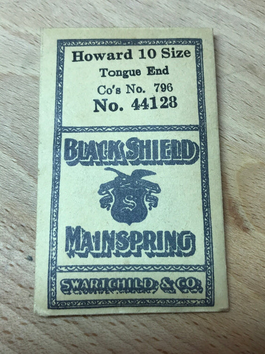 Swartchild Mainspring #44128 for Howard 10s Factory No. 796 - Steel