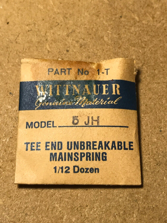 Wittnauer Factory Unbreakable Mainspring for caliber 5JH - Alloy