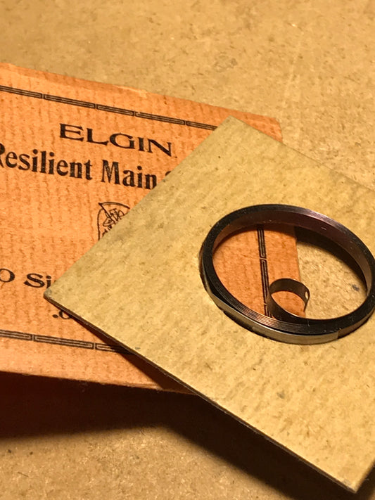 Elgin Factory Mainspring for 10s 1st Model KW Movements No. 2326 - Steel