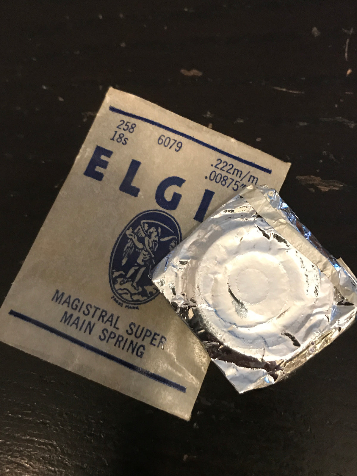 Elgin Factory Mainspring for 18s No. 6079 (812) - Alloy