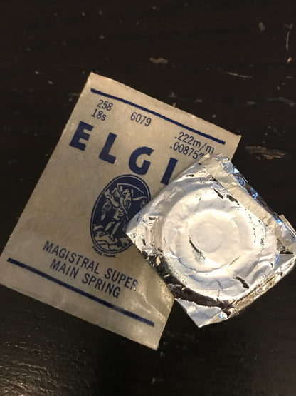 Elgin Factory Mainspring for 18s No. 6079 (812) - Alloy