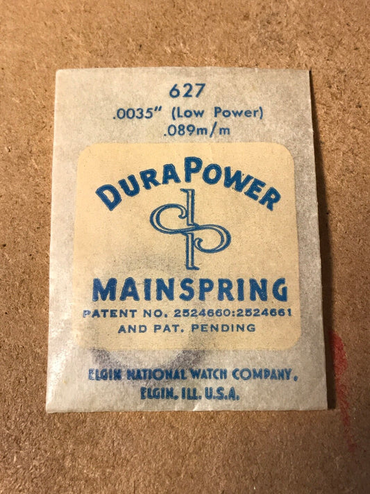 Elgin Factory Mainspring for 11½ ligne Grade 627 - Alloy