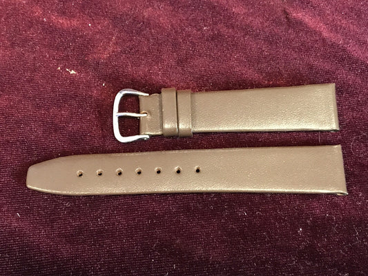 Kreisler 18mm Dark Brown Genuine Leather Watch Strap