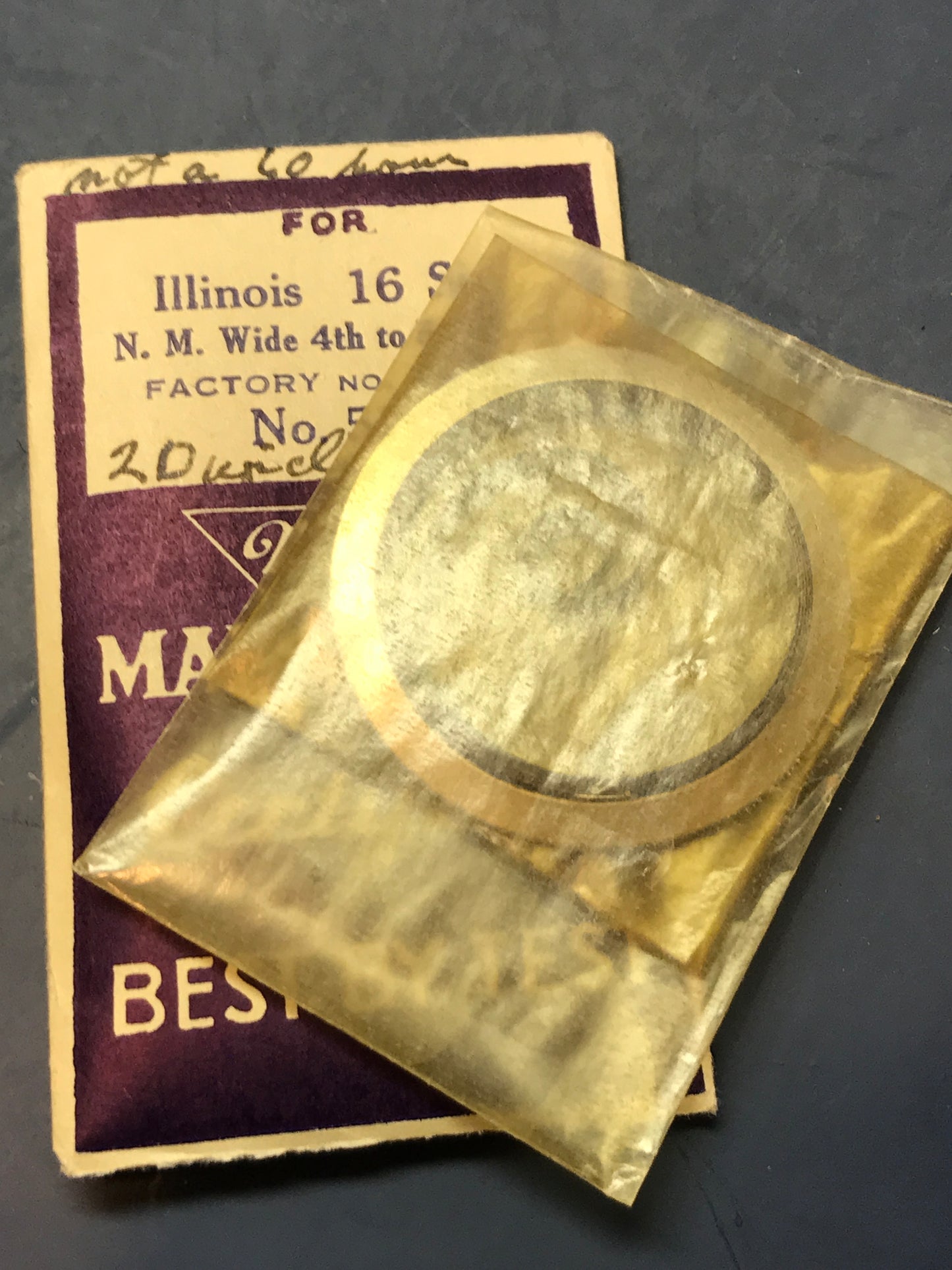 Marco Mainspring #513 for 16s Illinois Factory No. 47333 - Steel