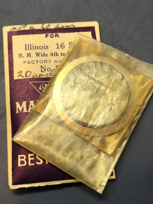 Marco Mainspring #513 for 16s Illinois Factory No. 47333 - Steel