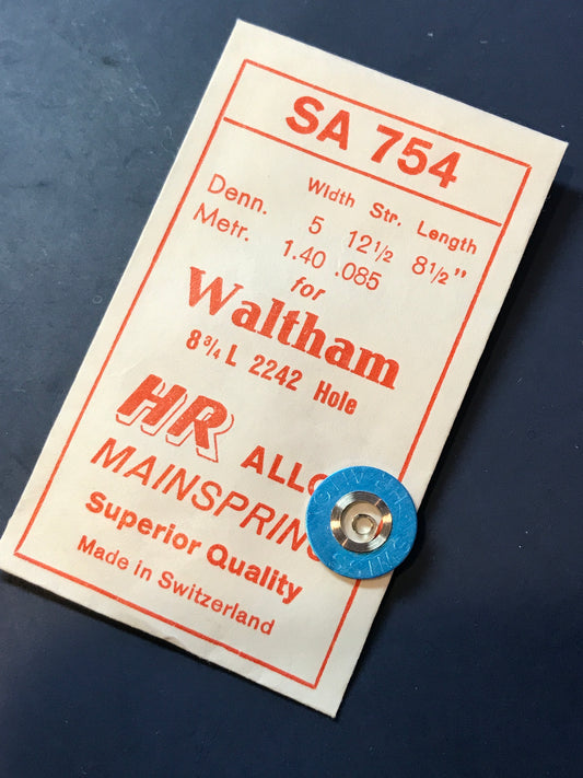 HR Mainspring SA754 for Waltham 8¾ ligne movements #2242 - Alloy