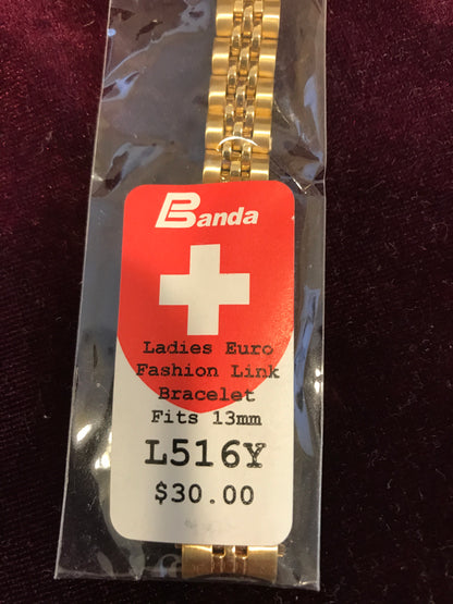 Banda 13mm Ladies Euro Fashion Link Band - New in bag