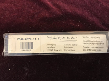 Marcco 14mm Brown Select Calf Stitched Remborded Wrist Watch Strap - New