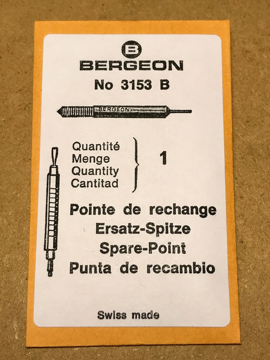BERGEON No. 3153-B Spring Bar Tool Replacement Tip - New