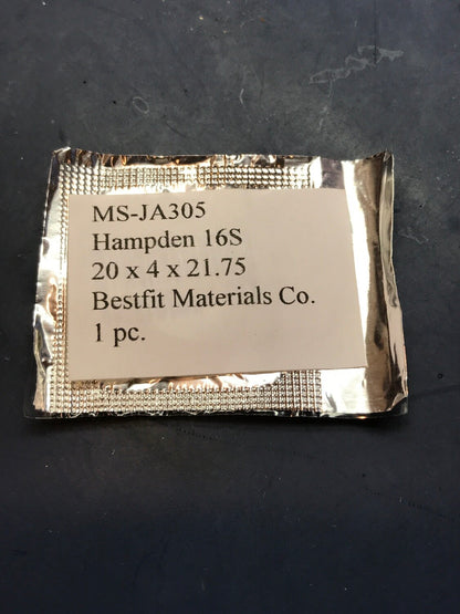 BESTFIT Mainspring JA305 for 16s Hampden #2696 - Alloy