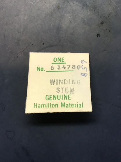Hamilton Factory Stem / Winding Arbor for 11½ ligne Hamilton No. 614780