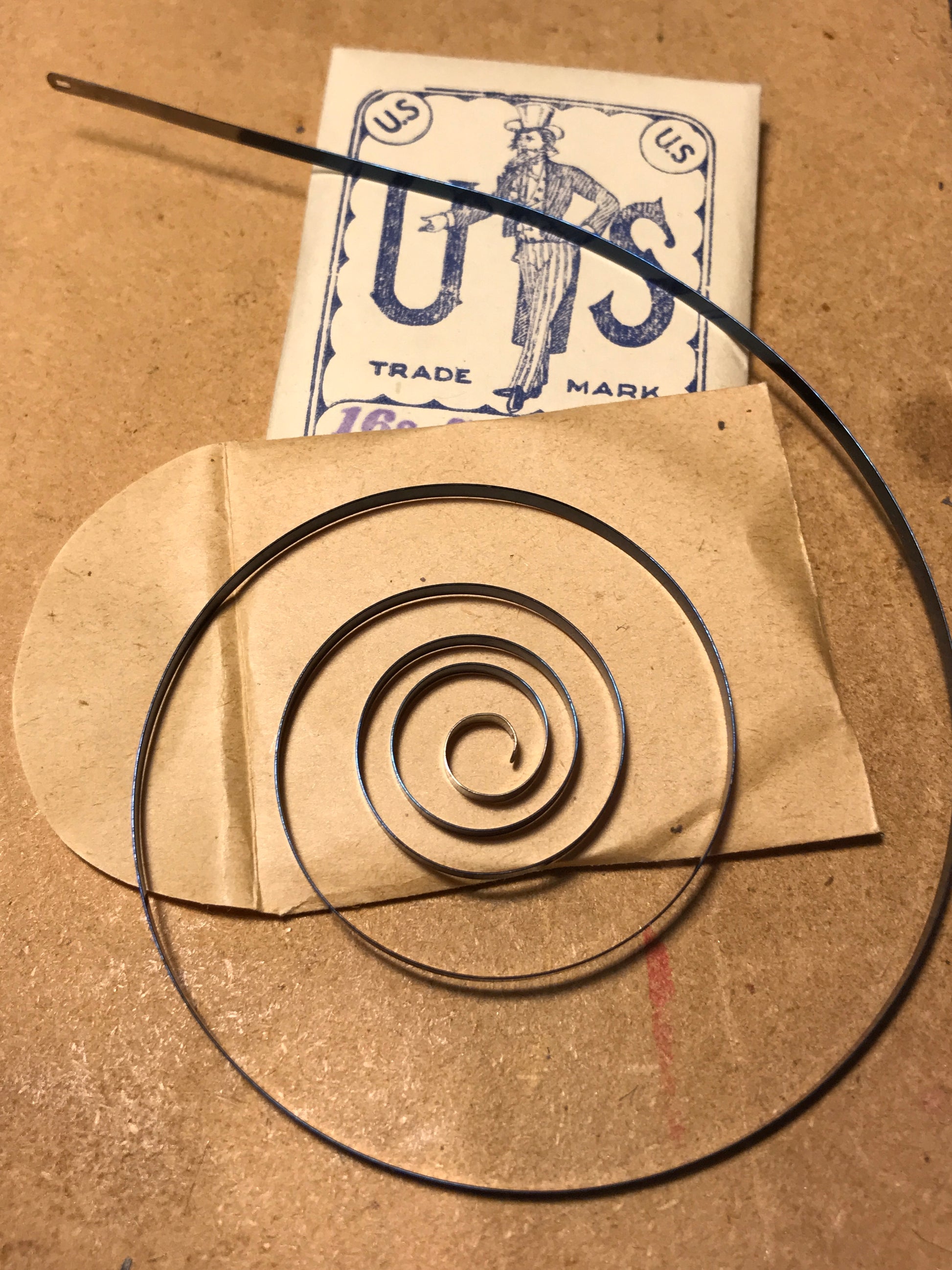 U.S. Mainspring for NY Standard 16s No. 3196 - Steel – Vintage Time Parts