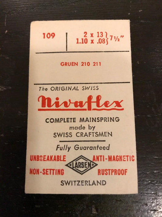 Nivaflex Mainspring for Gruen 210, 211, 212 - Alloy