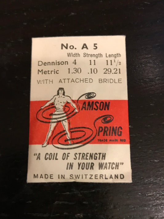 Samson Mainspring No. A5 for Alpina 12 ligne caliber 582 - Steel