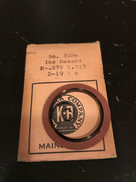 Kilb-Beck Mainspring #3026 for Howard 16s No. 328 - Steel