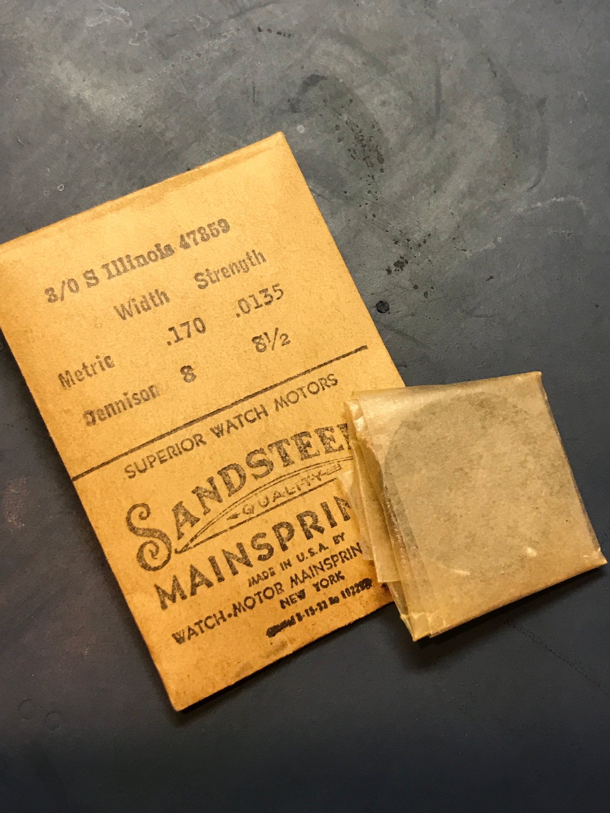Sandsteel Mainspring for Illinois 3/0s #47359 - Steel