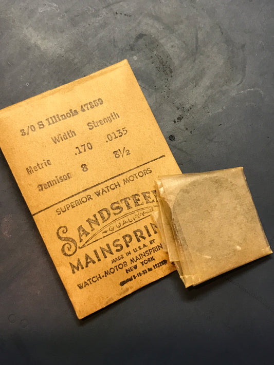 Sandsteel Mainspring for Illinois 3/0s #47359 - Steel
