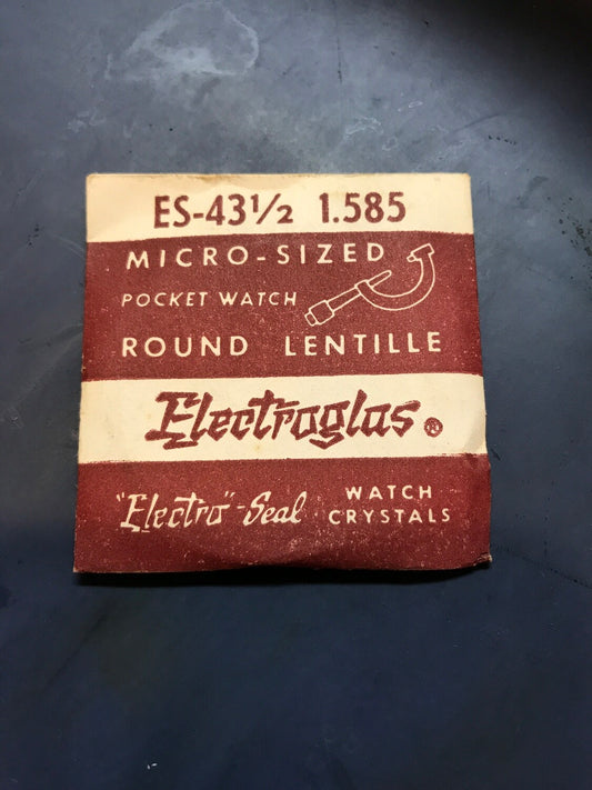 Electro-Seal ES-43½ Pocket Watch Crystal 40.3mm (1.585“) - New