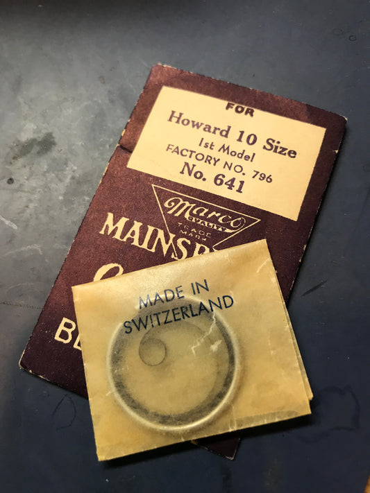 Marco Mainspring No.641  for Howard 10s #796 - Steel