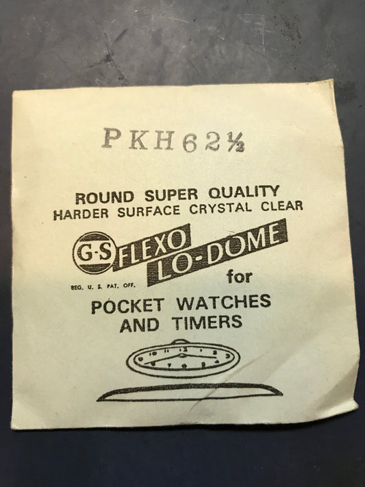 GS PKH62½ Pocket Watch Crystal 52.3mm - New