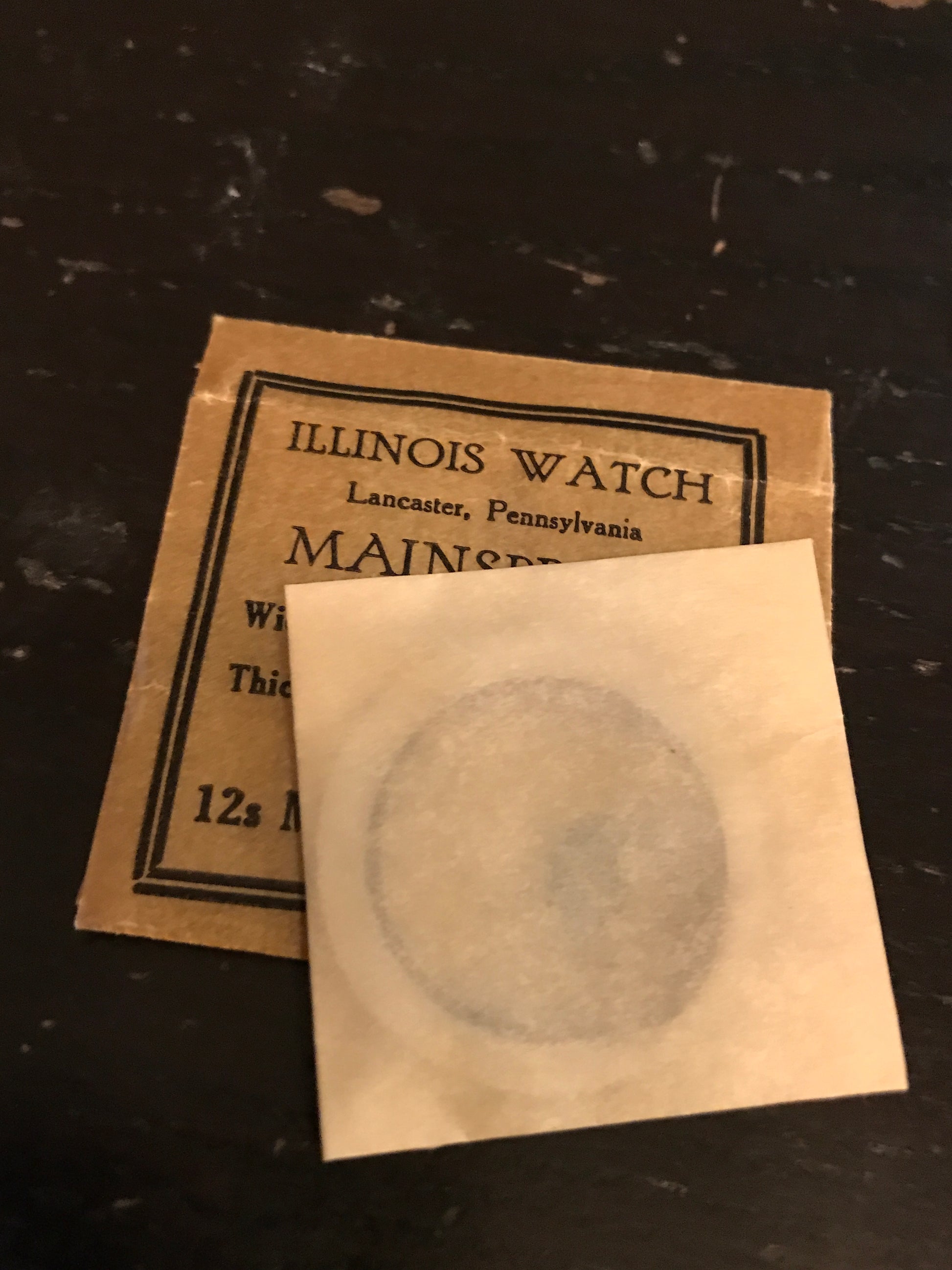 Illinois Factory Mainspring #47350 for 12s movements - Steel