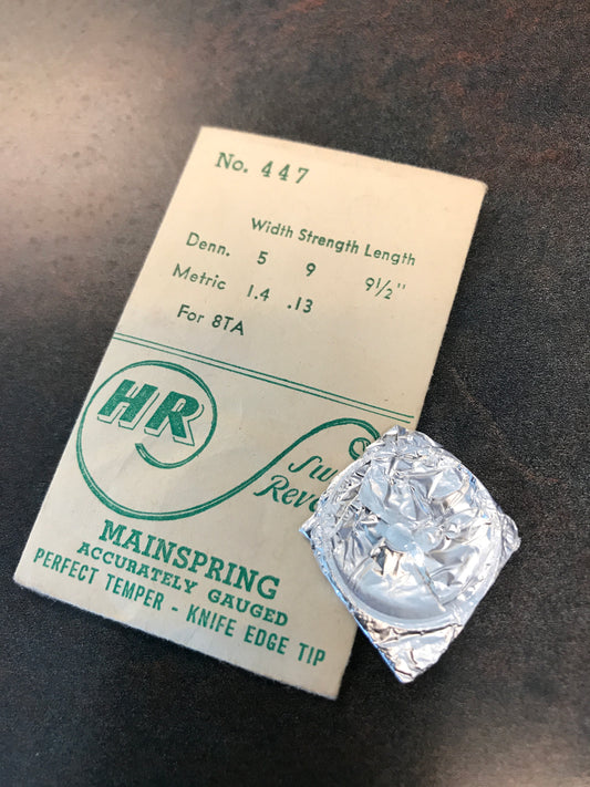 HR Mainspring No. 447 for Bulova 8TA - Steel