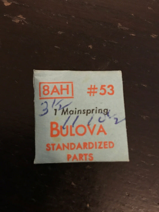 Bulova Factory Mainspring for caliber 8AH - steel