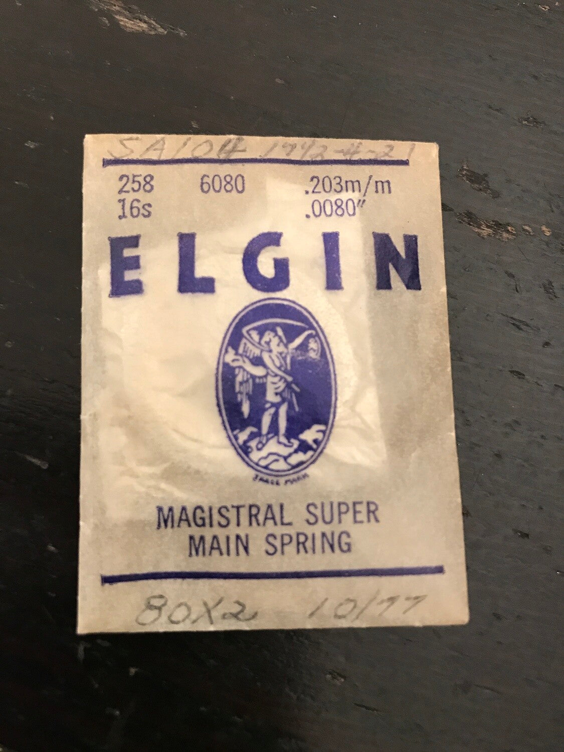 Elgin Factory Mainspring for 16s No. 6080 (817) - Alloy
