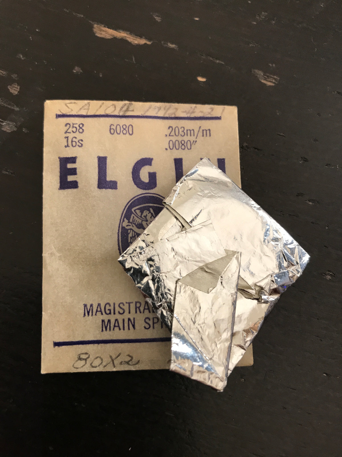 Elgin Factory Mainspring for 16s No. 6080 (817) - Alloy