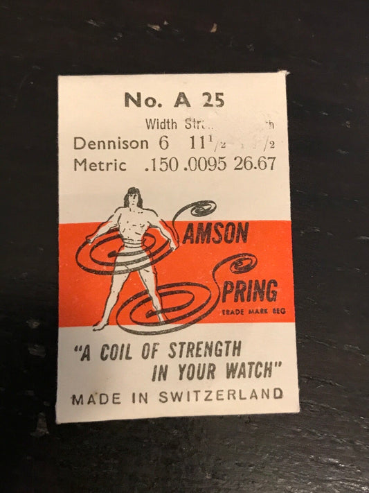 Samson Mainspring No. A25 for A.S. 1302 - Steel