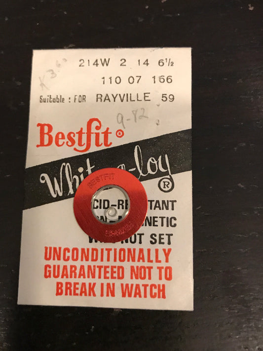 BESTFIT Mainspring 214W for Rayville caliber 59 - Alloy
