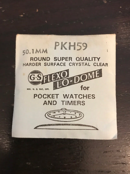 GS PKH59 Pocket Watch Crystal 50.1mm - New