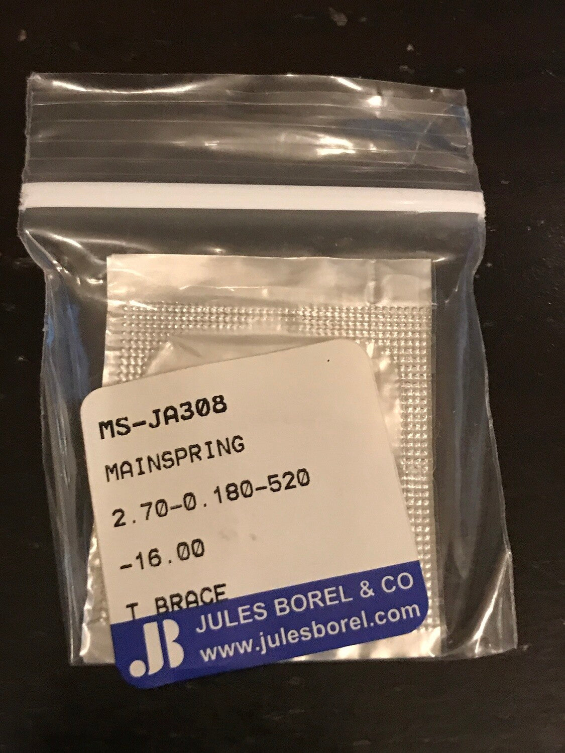 Borel Mainspring JA308 for 16s Hampden #4697 - Alloy